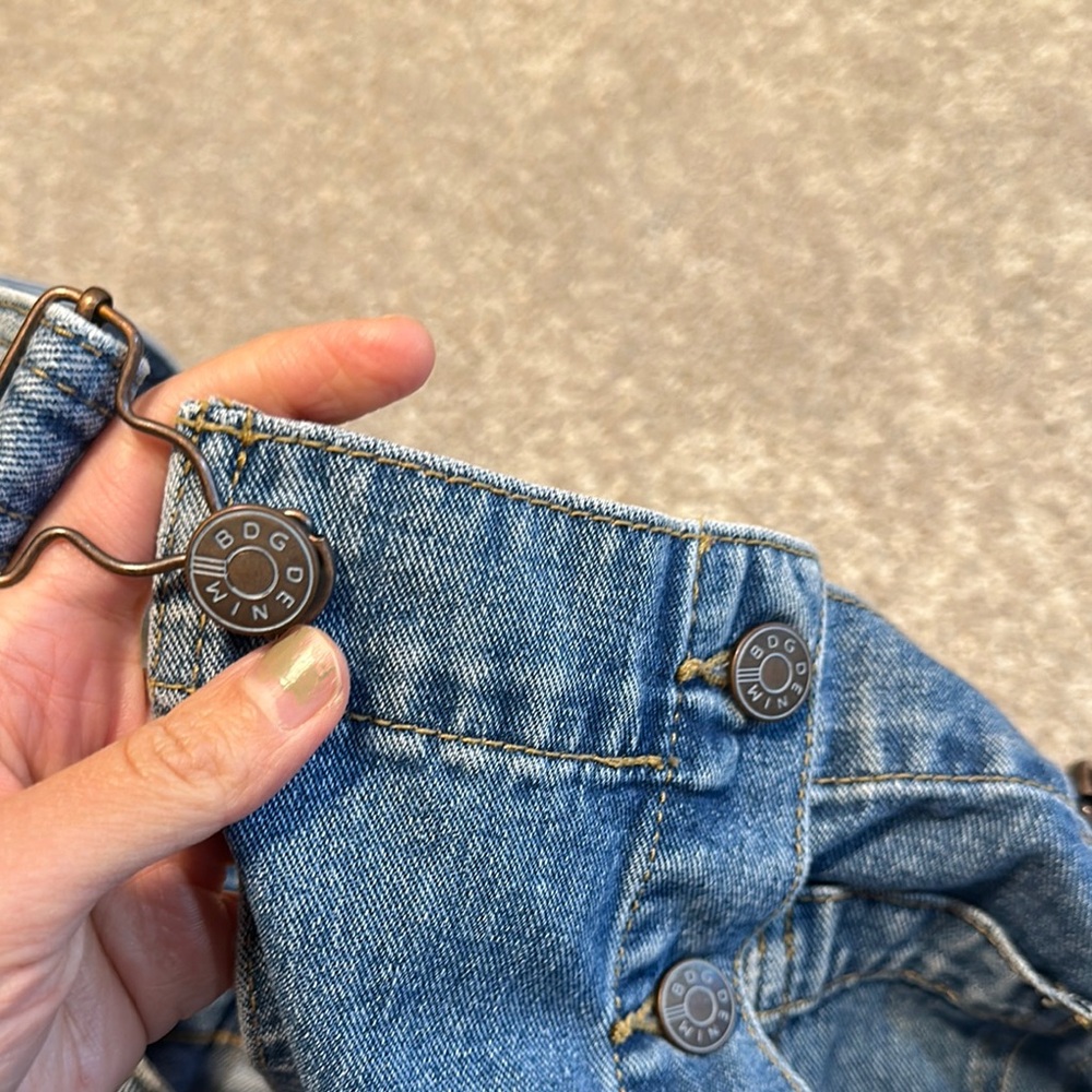 Denim Button-Front Overall Dress - Picture 5 of 8